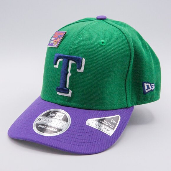 New Era x Big League Chew Texas Rangers 9SEVENTY Stretch Snap Cap w/ PIN New - Picture 3 of 6
